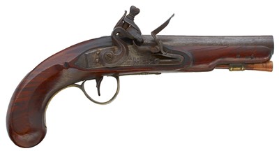 Lot A 28-BORE FLINTLOCK OVERCOAT OR TRAVELLING PISTOL BY KETLAND & CO.