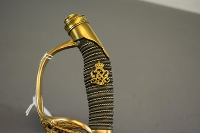 Lot 698 - AN 1899 PATTERN PRUSSIAN IMPERIAL INFANTRY OFFICER'S SWORD