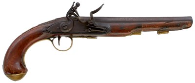 Lot A PAIR OF 20-BORE FLINTLOCK HOLSTER OR OFFICER'S PISTOL BY KETLAND & CO.