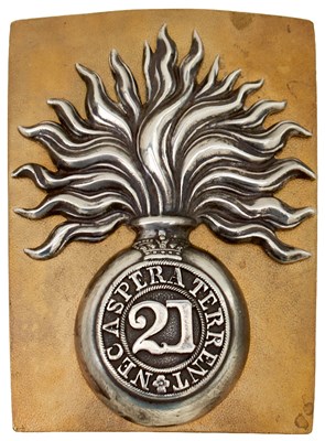 Lot A SCOTTISH 21ST (ROYAL NORTH BRITISH FUSILIERS) REGIMENT OFFICER'S SHOULDER BELT PLATE