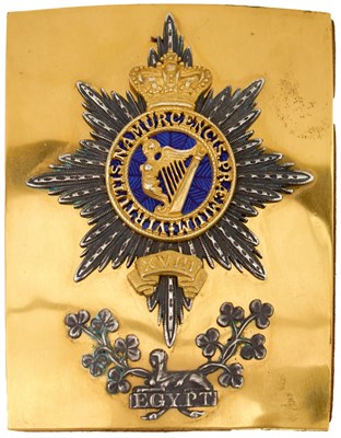 Lot AN 18TH (THE ROYAL IRISH) REGIMENT OFFICER'S SHOULDER BELT PLATE