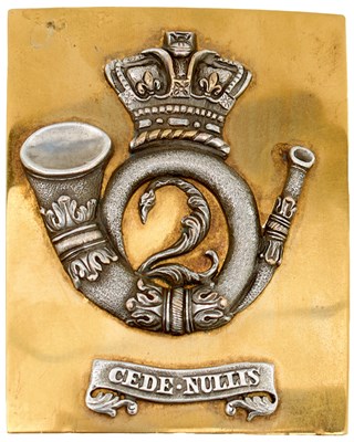Lot OF INDIAN ARMY INTEREST: A 2ND (BENGAL LIGHT INFANTRY) REGIMENT OFFICER'S SHOULDER BELT PLATE