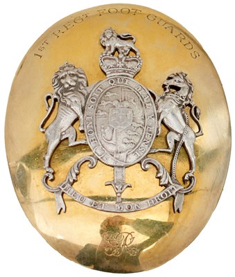 Lot A HALLMARKED SILVER OFFICER'S SHOULDER BELT PLATE OF THE GRENADIER GUARDS