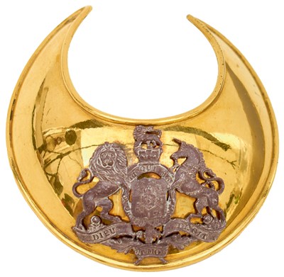 Lot A WATERLOO PERIOD GEORGIAN OFFICER'S GORGET OF THE GRENADIER GUARDS