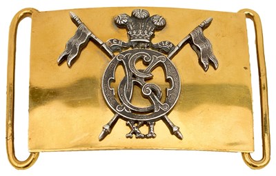 Lot AN 11TH (KING EDWARD'S OWN LANCERS) REGIMENT (PROBYN'S HORSE) OFFICER'S WAIST BELT BUCKLE