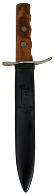 Lot A SECOND WAR PERIOD ITALIAN MVSN FIGHTING KNIFE