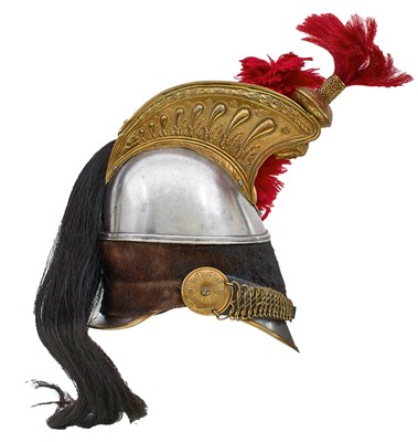 Lot A 19TH CENTURY FRENCH CUIRASSIER'S HELMET