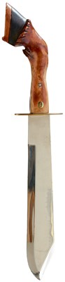 Lot A LARGE HORSE'S HOOF BOWIE KNIFE