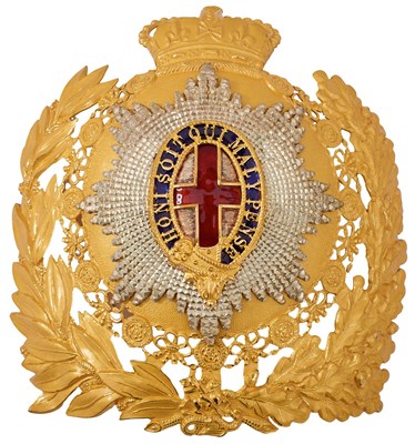 Lot AN EIIR OFFICER'S HELMET PLATE OF THE LIFE GUARDS