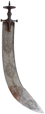Lot A LARGE 19TH CENTURY INDIAN EXECUTIONER'S TULWAR OR TEGHA