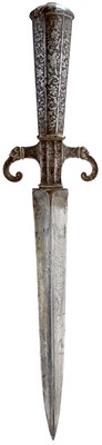 Lot AN 18TH CENTURY STILETTO OR DAGGER