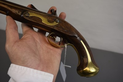 Lot 242 - A 28-BORE FLINTLOCK COACHING PISTOL BY TWIGG