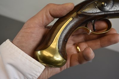 Lot 242 - A 28-BORE FLINTLOCK COACHING PISTOL BY TWIGG