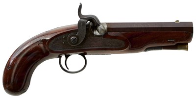 Lot 264 - A 22-BORE PERCUSSION TRAVELLING PISTOL