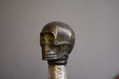 Lot 930 - A MEMENTO MORI SWORD STICK