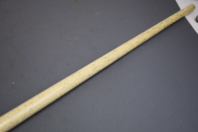 Lot 926 - A 19TH CENTURY WHALE BONE WALKING STICK