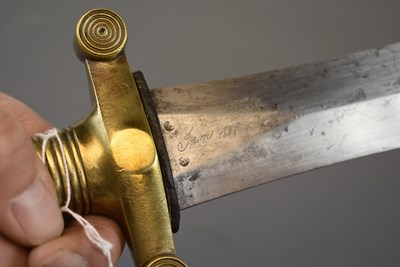 Lot 702 - A FRENCH ARTILLERYMAN'S SIDEARM