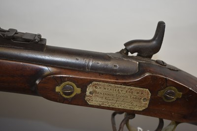 Lot 182 - A .577 CALIBRE PERCUSSION THREE-BAND ENFIELD PRESENTATION RIFLE