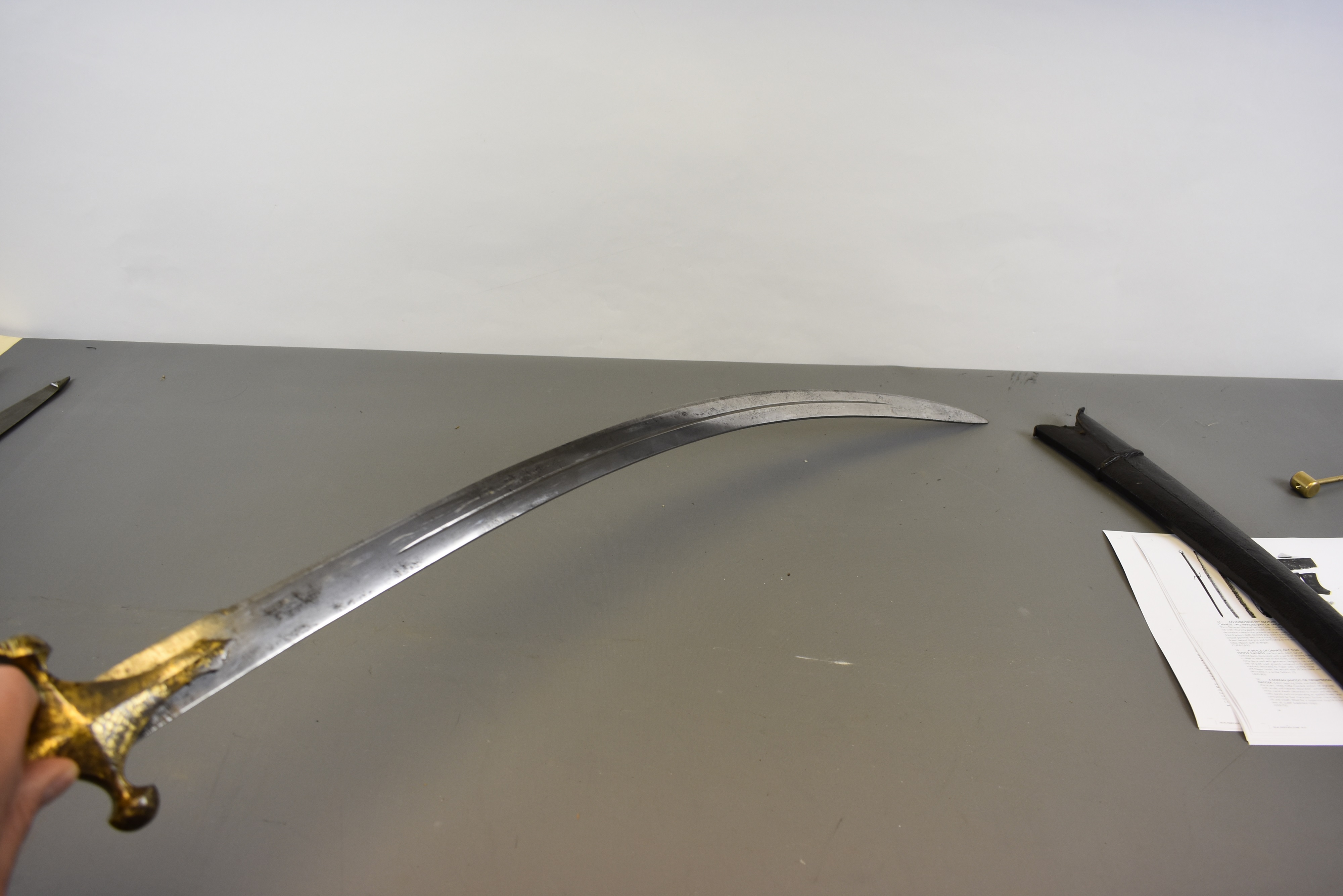 Lot 35 - A MID-19TH CENTURY INDIAN TULWAR,