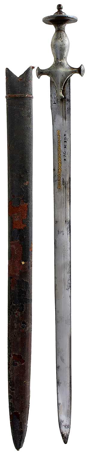 Lot 38 - A 19TH CENTURY INDIAN KIRACH OR SWORD FOR A BOY