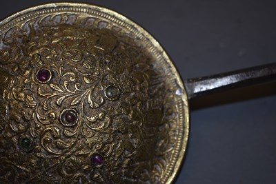 Lot 61 - A 19TH CENTURY INDIAN MADU OR SHIELD