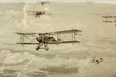 Lot 948 - A SET OF SIX WWI ROYAL FLYING CORPS/RAF INSTRUCTIONAL POSTERS