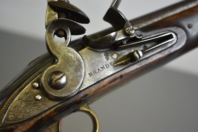 Lot 284 - A .650 CALIBRE EAST INDIA COMPANY FLINTLOCK LIGHT DRAGOON PISTOL