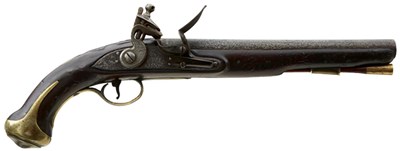 Lot 286 - A .650 CALIBRE FLINTLOCK ROYAL FORESTERS PISTOL