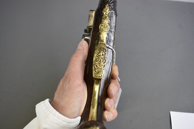 Lot 243 - A FINE 18TH CENTURY 25-BORE BOHEMIAN FLINTLOCK HOLSTER PISTOL BY PAUL BREIDENFELTER