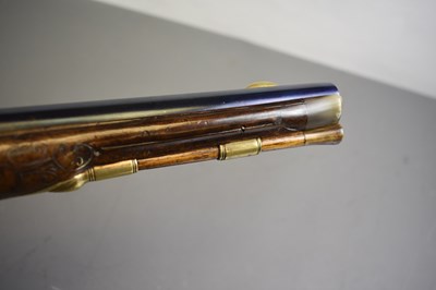 Lot 243 - A FINE 18TH CENTURY 25-BORE BOHEMIAN FLINTLOCK HOLSTER PISTOL BY PAUL BREIDENFELTER