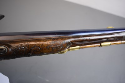 Lot 243 - A FINE 18TH CENTURY 25-BORE BOHEMIAN FLINTLOCK HOLSTER PISTOL BY PAUL BREIDENFELTER
