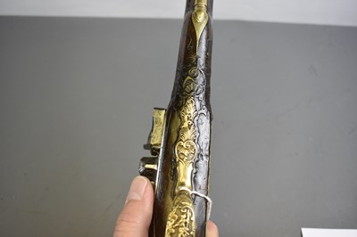 Lot 243 - A FINE 18TH CENTURY 25-BORE BOHEMIAN FLINTLOCK HOLSTER PISTOL BY PAUL BREIDENFELTER