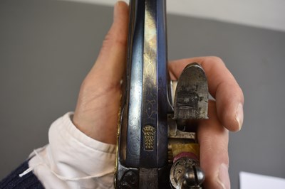 Lot 243 - A FINE 18TH CENTURY 25-BORE BOHEMIAN FLINTLOCK HOLSTER PISTOL BY PAUL BREIDENFELTER