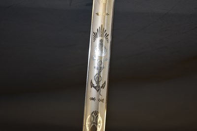 Lot 666 - A ROYAL NAVAL OFFICER'S SWORD