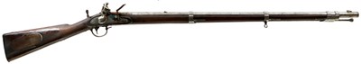 Lot 172 - AN AMERICAN .58 CALIBRE FLINTLOCK MODEL 1817 RIFLE OR THE COMMON RIFLE
