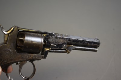 Lot 289 - A CLEAN 120-BORE FIVE-SHOT PERCUSSION REVOLVER BY JOSEPH BOURNE