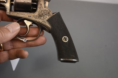 Lot 289 - A CLEAN 120-BORE FIVE-SHOT PERCUSSION REVOLVER BY JOSEPH BOURNE