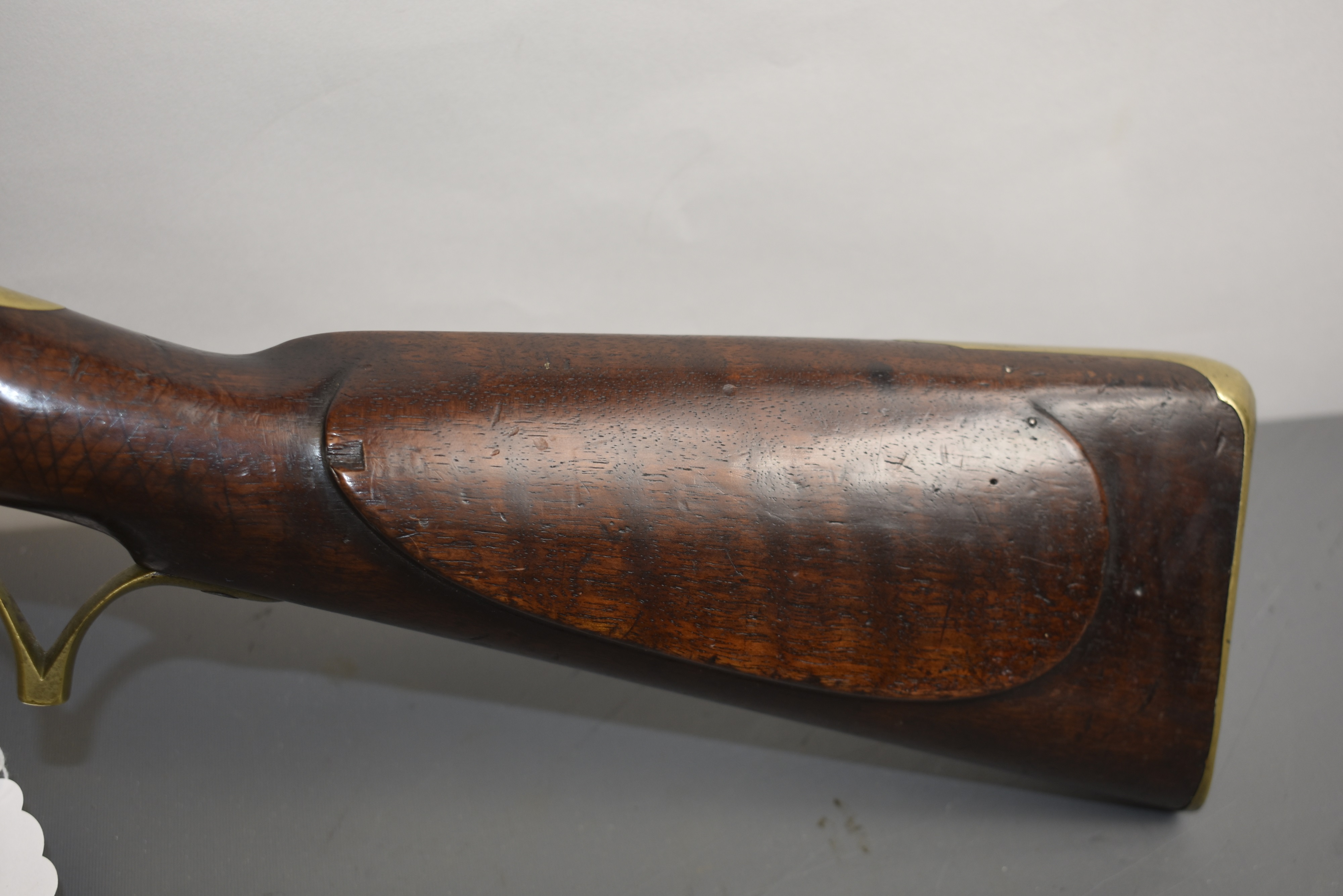 Lot 183 - A .650 CALIBRE FLINTLOCK BAKER RIFLE,