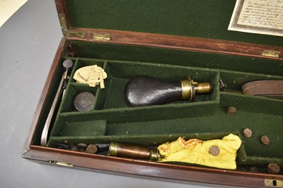 Lot 207 - A RARE CASED .650 CALIBRE BAKER SPORTING RIFLE BY BECKWITH