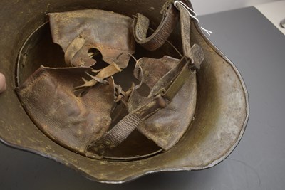 Lot 747 - AN IMPERIAL GERMAN MODEL 1918 CUT-OUT HELMET