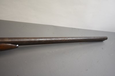 Lot 194 - A 15-BORE DOUBLE BARRELLED PERCUSSION SPORTING GUN BY WOOD & SONS