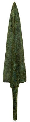 Lot 882 - A BRONZE ARROW HEAD