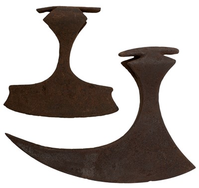 Lot 879 - TWO BATTLE AXE HEADS