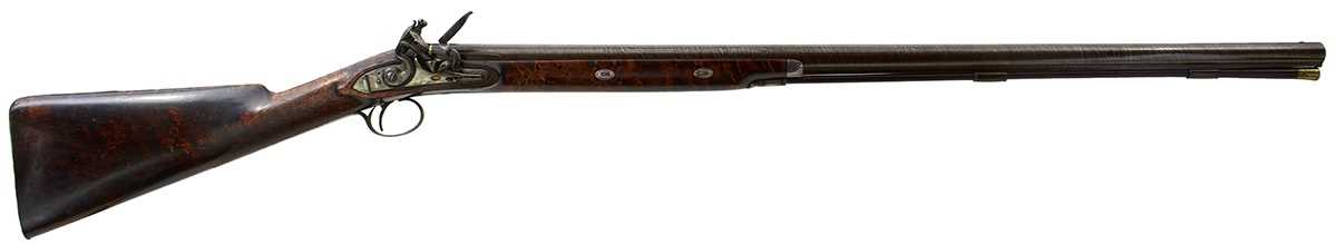 Lot 221 - A 12-BORE FLINTLOCK SPORTING GUN BY HENRY NOCK