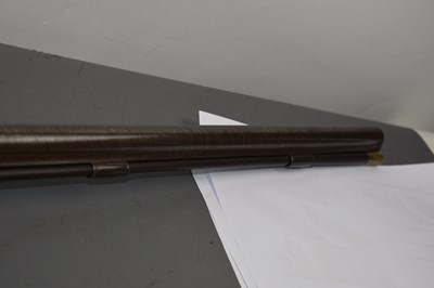 Lot 221 - A 12-BORE FLINTLOCK SPORTING GUN BY HENRY NOCK