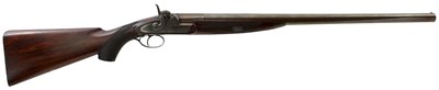 Lot 218 - A 10-BORE PERCUSSION SPORTING GUN