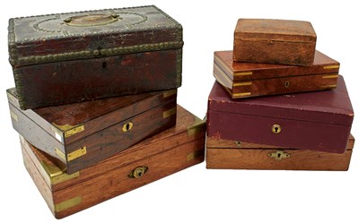 Lot 474 - A SELECTION OF EIGHT VARIOUS BOXES OR CASES