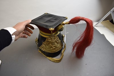 Lot 789 - A VICTORIAN OTHER RANK'S LANCE CAP TO THE 12TH (PRINCE OF WALES) LANCERS