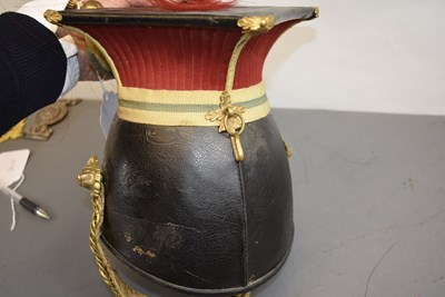 Lot 789 - A VICTORIAN OTHER RANK'S LANCE CAP TO THE 12TH (PRINCE OF WALES) LANCERS