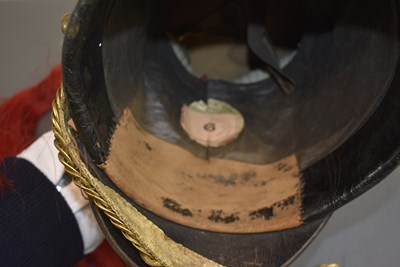 Lot 789 - A VICTORIAN OTHER RANK'S LANCE CAP TO THE 12TH (PRINCE OF WALES) LANCERS